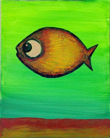 Denis Kuvayev (1971) - Goldfish on golden bottom - NO