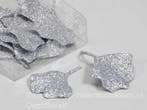 Ginkgo Biloba blad glitter Zilver 16 stuks, Huis en Inrichting, Ophalen of Verzenden, Nieuw