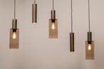 Rietveld Hanglampen - Bruin, Brons - Glas, Metaal, Verzenden, Nieuw