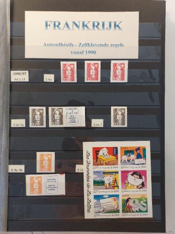 Frankrijk 1997-2024 Verzameling zelfklevende postzegels, Ophalen of Verzenden, Postfris