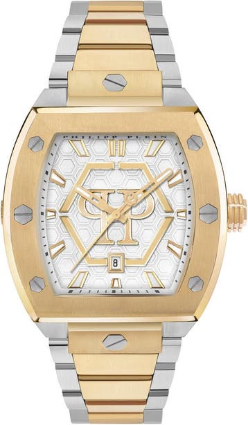 Philipp Plein PWPUA0925 Hexagon Phantom horloge, Overige merken, Staal, Verzenden, Polshorloge