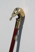 Wandelstok - Brons, Hout