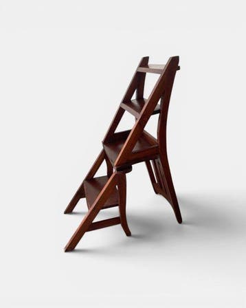 Trapje - ladder/ transformerstoel - Hout