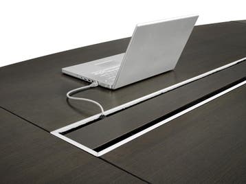 Executive vergadertafel, 420x138cm, black oak, Overige plaatsen, Ophalen of Verzenden, Nieuw in verpakking, Kast