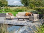 4SO Savanne/Boaz stoel-bank loungeset met ovale loungetafel, Verzenden, Nieuw, Rvs, Loungeset