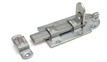 100 Mm Hangslot Rolschuif - Schuifgrendel Vlak - Verzinkte S, Ophalen of Verzenden, Nieuw, Rvs, Overige typen