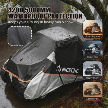Waterdichte Heavy Duty UTV Cover voor 2-zitter Can-Am X3, Ka, Motoren, Verzenden, Nieuw