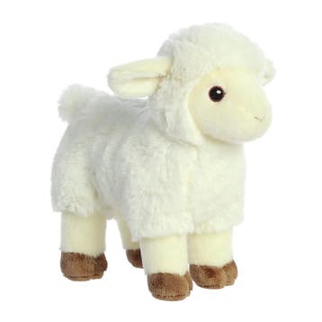 Aurora schaap lammetje knuffel - pluche - wit - 20 cm, Verzenden, Nieuw