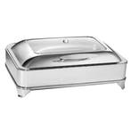 GGM Gastro | RVS chafing dish - GN 1/1 - glazen deksel – |, Verzenden