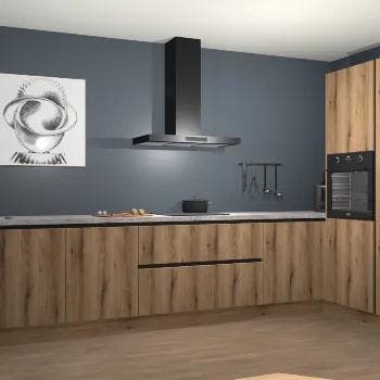 Goud Eiken greeploze keuken Khao Lak 73151, Verzenden, Nieuw