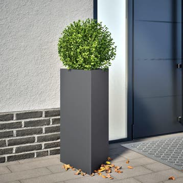 vidaXL Plantenbakken 2 st driehoek 40x34,5x75 cm staal, Verzenden, Nieuw, Metaal