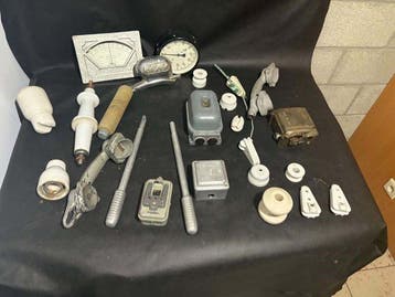 Collectie van memorabilia - Industriële decoratie Vintage
