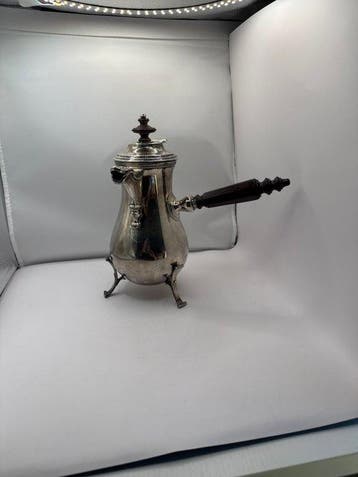 Koffiepot - .800 zilver - Zilveren koffiekannetje, Antiek en Kunst