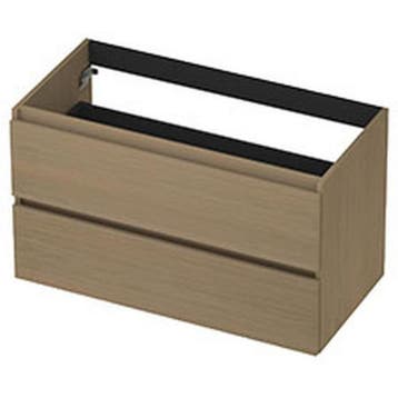INK - Onderkast 2 Laden Greeploos met Houten Keerlijst -, Ophalen of Verzenden, Nieuw