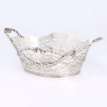 J.M. van Kempen - Bonbon mand - .833 zilver
