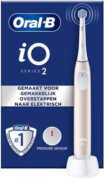 Oral-B iO2 Elektrische Tandenborstel - Calm Pink - 1 stuk, Verzenden, Nieuw