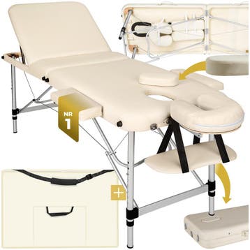 3 zones massagetafel met 5cm vulling en aluminiumframe, Verzenden, Nieuw