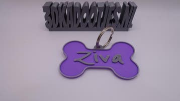Premium hondenpenning met naam - Gepersonaliseerd, Dieren en Toebehoren, Verzenden, Handgemaakt, Nieuw