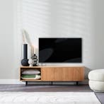 50% Korting: Tv-meubel Ray blank eiken 150 cm, Ophalen, Zo goed als nieuw, Industrieel, Scandinavisch, Modern
