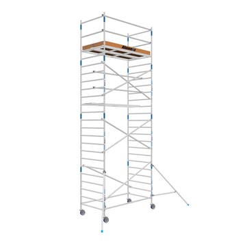 Tweedehands steiger 135 x 190 x 8.2 mtr WH GRATIS AFHOUDERS, Verzenden, Nieuw, Rolsteiger of Kamersteiger, 5 meter of hoger