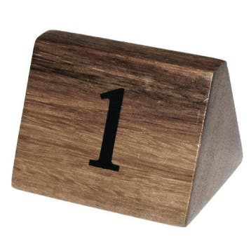 Houten Tafelnummers | 2 reeksen, Verzenden, Nieuw in verpakking