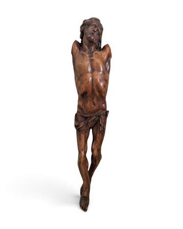 Escuela flamenca-Malinas - sculptuur, Antiguo Cristo de
