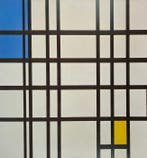 Piet Mondrian - Rhythm in Straight Line, 1942 - Artprint -, Antiek en Kunst