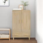 vidaXL buffetkast 70x31x115 cm bewerkt hout sonoma, Verzenden, 100 tot 150 cm, Nieuw, 50 tot 100 cm