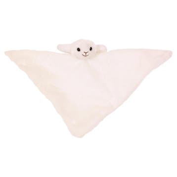 Schaap knuffel - zachte pluche - wit - 45 cm - tutteldoekje, Verzenden, Nieuw