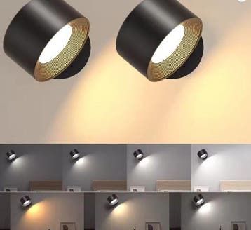 Magnetische LED Wandlamp – 3 Lichtkleuren en amp, Verzenden, Nieuw