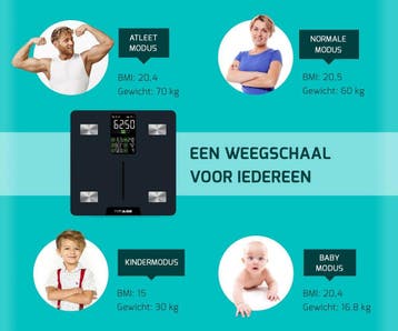 2dekans | FITAGE LED Weegschaal Personenweegschaal Digitaal, Ophalen of Verzenden, Zo goed als nieuw