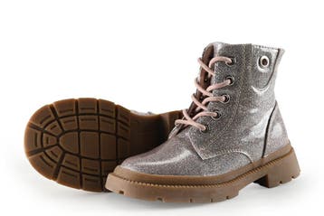 Milo &amp; Mila Boots Meisjes in maat 27 Zilver, Verzenden, Jongen of Meisje, Schoenen, Zo goed als nieuw
