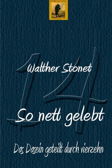 So Nett Gelebt | Walther Stonet | Nieuw, Ophalen of Verzenden, Nieuw, Walther Stonet