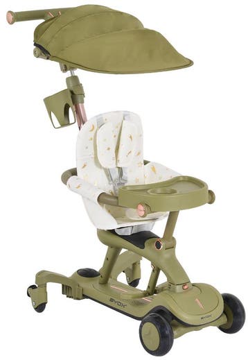 Byox Cornet Green 6-in-1 Loopauto / Kinderstep met Duwstang, Verzenden, Nieuw, Loopvoertuig