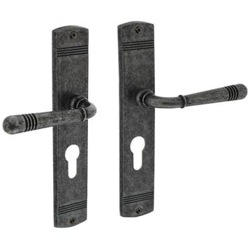 Intersteel deurklink Helena op schild PC55 oud grijs, Verzenden, Nieuw