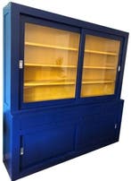 Buffetkast blauw – geel Design 220cm, Ophalen of Verzenden, Nieuw