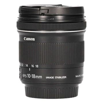 Canon EF-S 10-18mm f/4.5-5.6 IS STM met garantie, Ophalen of Verzenden, Gebruikt