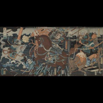 Toyohara Kunichika /  (1835–1900) Anigawa Dai Kassen —