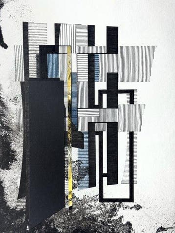 Eugène Eechaut (1928-2019) - Abstract ink composition, Antiek en Kunst
