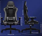 Nieuwe Ergonomische Gamingstoel Vertelbaar – Zwart en Grijs, Verzenden, Nieuw, Ergonomisch, Grijs