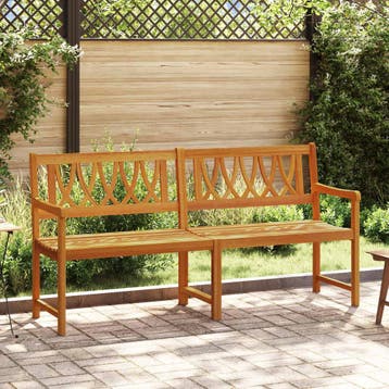 vidaXL Tuinbank Naturel 180 x 55,5 x 90 cm Massief, Verzenden, Nieuw