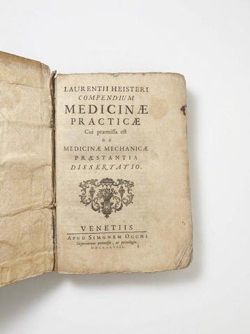 L. Heister - Compendium Medicinae Practicæ - 1748