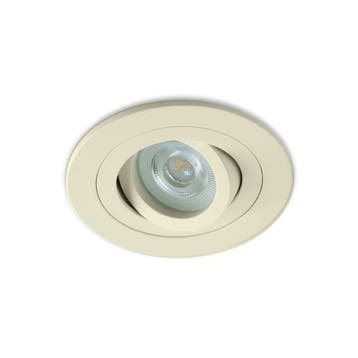 Inbouwspot Veneto | Kantelbaar | Rond | Beige, Verzenden, Nieuw, Overige typen