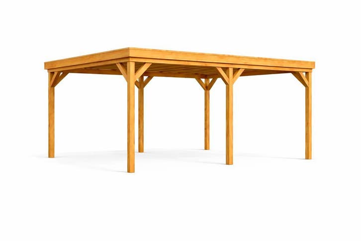 Douglas 15x15 Carport 4 x 6 meter – 3,5 meter hoog –, Tuin en Terras, Overkappingen, Nieuw, Carport, Ophalen
