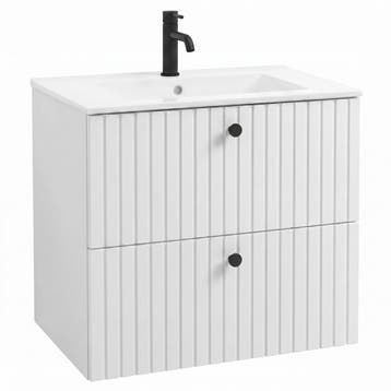 Badkamermeubel Set Fargo 80 x 45 cm – Mat Wit, Verzenden, Nieuw, Wastafelkast