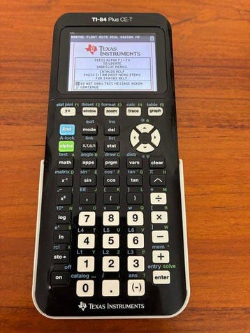 Texas Instruments TI-84 Plus CE-T - Computer - Met Powercord, Spelcomputers en Games, Nieuw