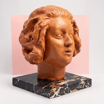 Scuola di Francesco Messina (1900–1995) - Buste, Testa di, Antiek en Kunst