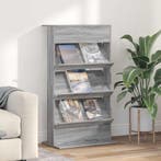 vidaXL Tijdschrift Rek Grijs Sonoma 70 x 41 x 126 cm Bewerkt, Verzenden, Nieuw