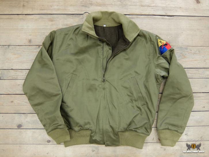 Replica US ww2 Combat Jacket, Tanker jacket, Verzamelen, Militaria | Tweede Wereldoorlog, Landmacht, Amerika, Kleding of Schoenen