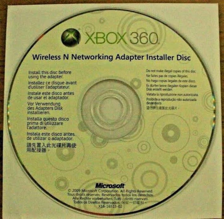 Wireless N Networking Adapter Installer Disc, Spelcomputers en Games, Games | Xbox 360, Zo goed als nieuw, Ophalen of Verzenden